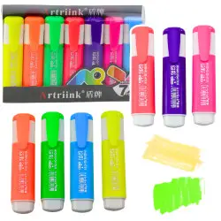 Neoninių spalvų žymeklių rinkinys, 7 vnt
