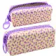 Violetinės spalvos mokyklinis penalas su undinės žvynelių raštu 21x8 cm Kanceliarinės prekės