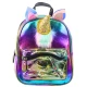 Vaikiškas kuprinė su judančiu vienaragio rageliu ir konfeti „Rainbow“, 25 cm, 4,5 l