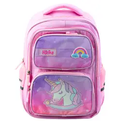 Rožinė mokyklinė kuprinė su vienaragiu 20 l