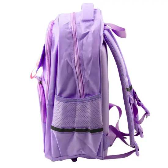 Violetinė mokyklinė kuprinė su kačiuku 20 l Kuprinės