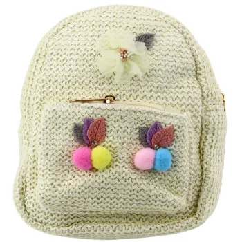 Lasten ruskea reppu, 20 cm, 2,5 l