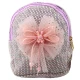 Vaikiška violetinė kuprinė su kaspinu ir zuikio motyvu, 21 cm, 2 l