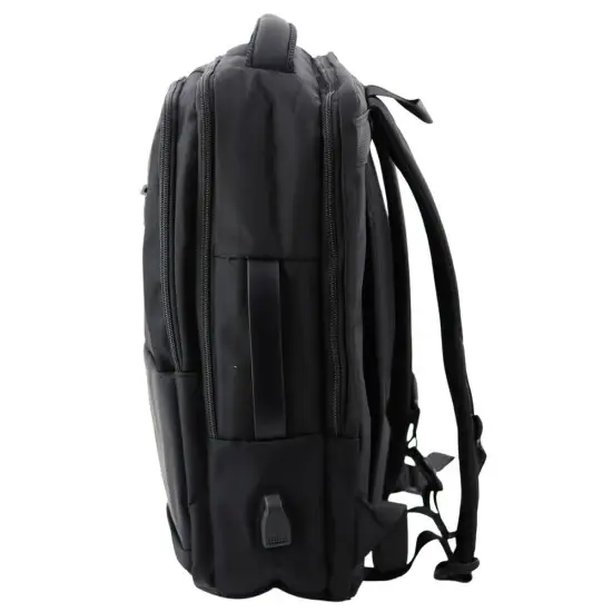 Juoda kuprinė su USB 26 l, 45 cm Kuprinės