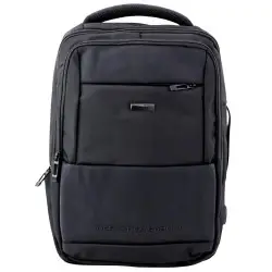 Juoda kuprinė su USB 26 l, 45 cm