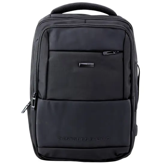 Juoda kuprinė su USB 26 l, 45 cm Kuprinės