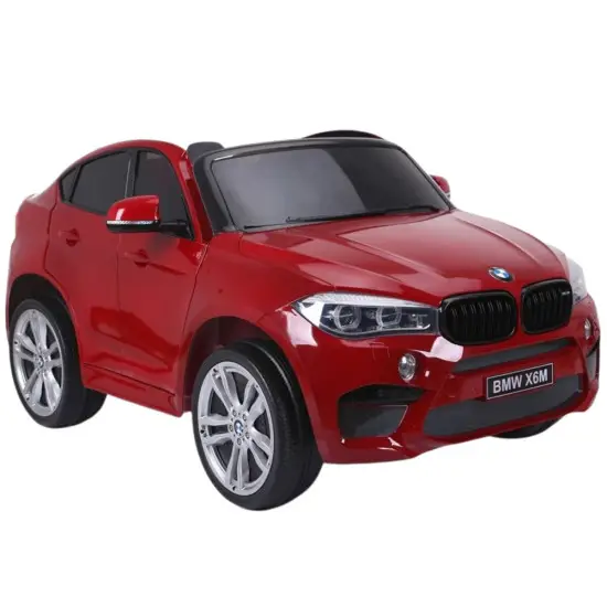 Raudonas BMW X6M akumuliatorinis automobilis Automobiliai