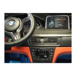 Raudonas BMW X6M akumuliatorinis automobilis