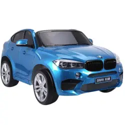 Mėlynas BMW X6M akumuliatorinis automobilis