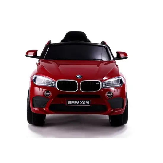 BMW X6 raudonas elektrinis automobilis Automobiliai