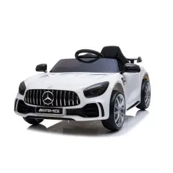 Mercedes GTR elektrinis baltas automobilis