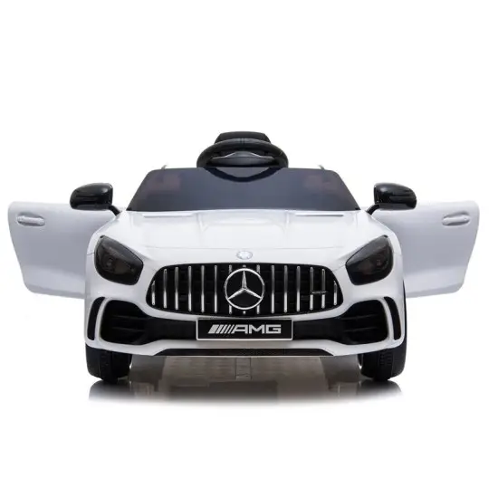 Mercedes GTR elektrinis baltas automobilis Elektrinės mašinėlės vaikams