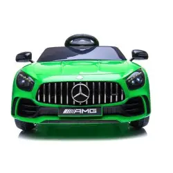 Mercedes GTR elektrinis žalias automobilis
