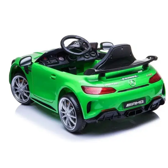 Mercedes GTR elektrinis žalias automobilis Automobiliai