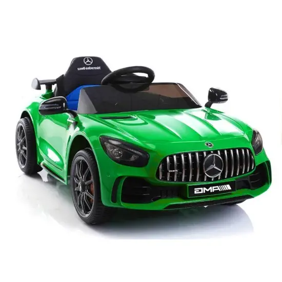 Mercedes GTR elektrinis žalias automobilis Automobiliai
