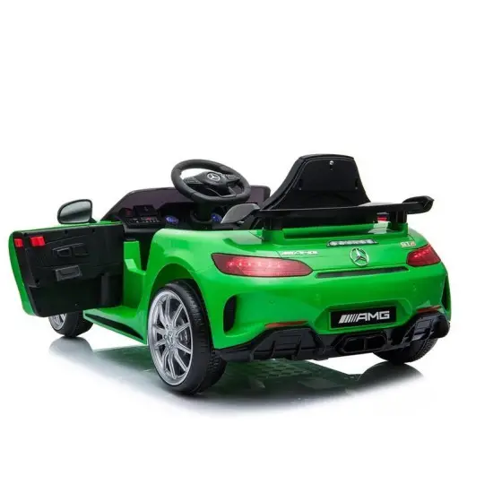 Mercedes GTR elektrinis žalias automobilis Automobiliai