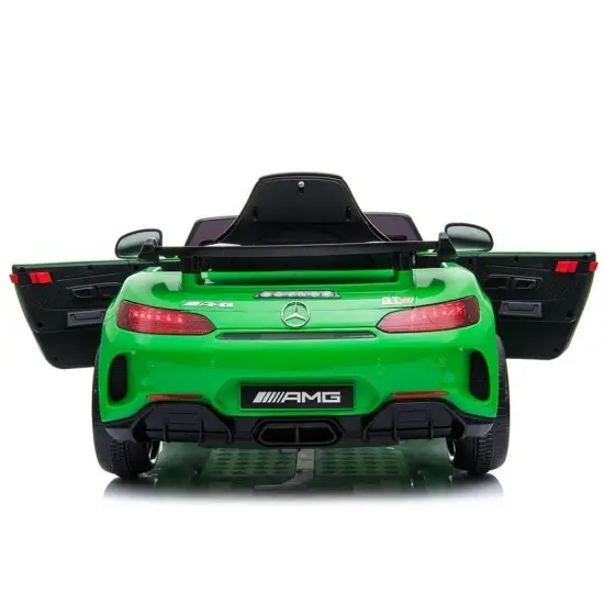 Mercedes GTR elektrinis žalias automobilis Automobiliai