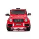 Raudonas "Mercedes G63" akumuliatoriaus visureigis Elektrinės mašinėlės vaikams
