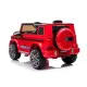Raudonas "Mercedes G63" akumuliatoriaus visureigis Elektrinės mašinėlės vaikams