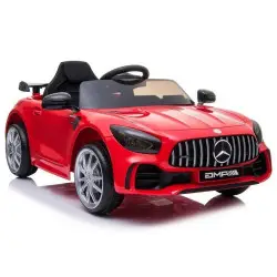 Mercedes GTR elektrinis raudonas automobilis