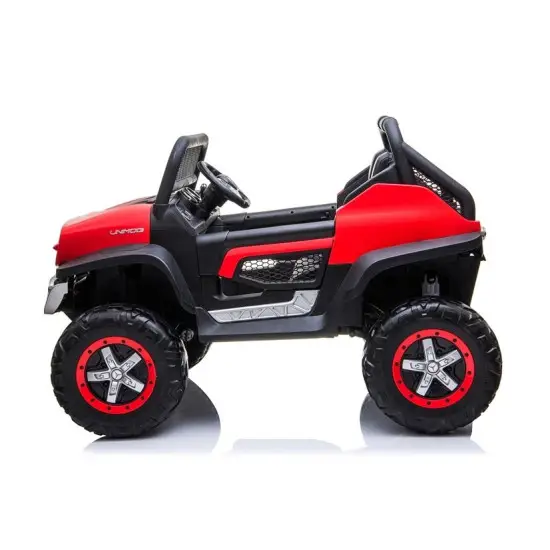 Mercedes Unimog elektrinis raudonas automobilis Automobiliai