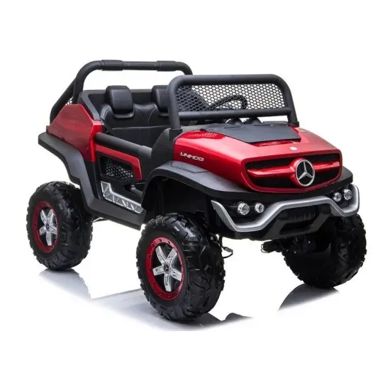 Mercedes Unimog elektrinis raudonas automobilis Automobiliai