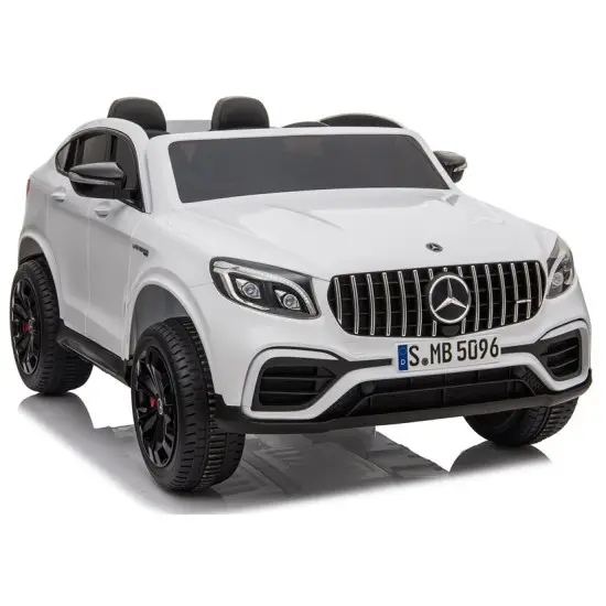 Baltas elektrinis automobilis Mercedes GLC 63S Elektrinės mašinėlės vaikams