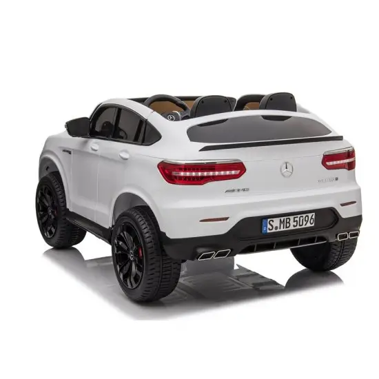 Baltas elektrinis automobilis Mercedes GLC 63S Elektrinės mašinėlės vaikams