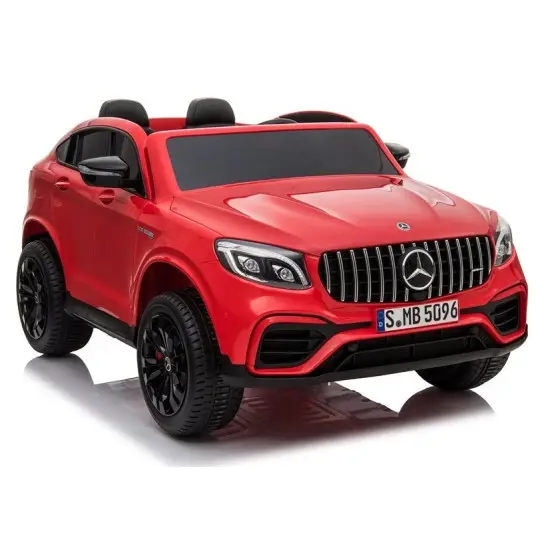 Raudonas elektrinis automobilis Mercedes GLC 63S Elektrinės mašinėlės vaikams