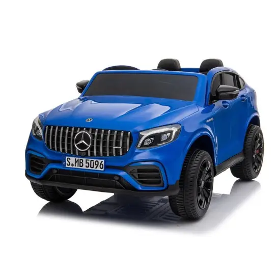 Mėlynas elektrinis automobilis Mercedes GLC 63S Elektrinės mašinėlės vaikams
