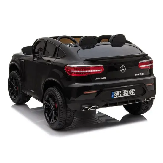 Juodas elektrinis automobilis Mercedes GLC 63S Elektrinės mašinėlės vaikams