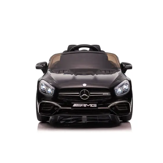 Juodas elektrinis automobilis Mercedes SL65 S