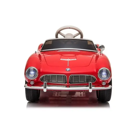 Raudonas akumuliatorinis automobilis BMW Retro SX1938 Elektrinės mašinėlės vaikams