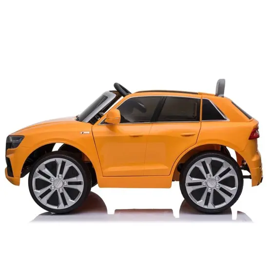 Audi Q8 JJ2066 akumuliatorinis geltonas automobilis Automobiliai