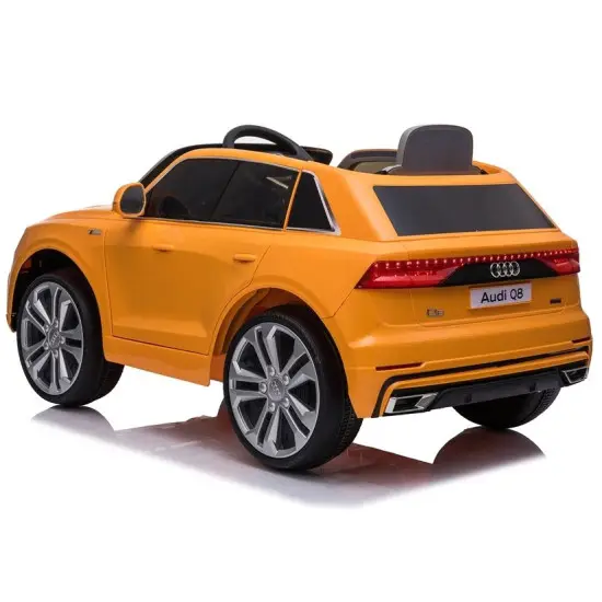 Audi Q8 JJ2066 akumuliatorinis geltonas automobilis Automobiliai