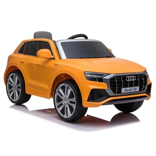 Audi Q8 JJ2066 akumuliatorinis geltonas automobilis Automobiliai