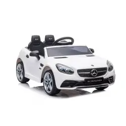 Elektrinis baltas automobilis Mercedes SLC 300