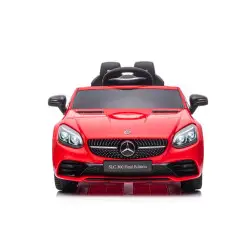 Elektrinis raudonas automobilis Mercedes SLC 300