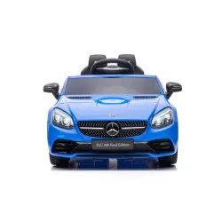Elektrinis mėlynas automobilis Mercedes SLC 300