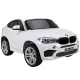 Baltas BMW X6M akumuliatorinis automobilis