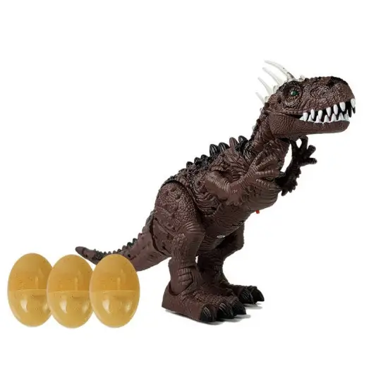 Rudas baterijomis maitinamas dinozauras Lėlės ir žaidimų rinkiniai