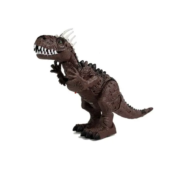 Rudas baterijomis maitinamas dinozauras Lėlės ir žaidimų rinkiniai