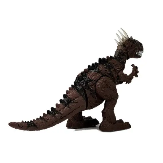 Rudas baterijomis maitinamas dinozauras Lėlės ir žaidimų rinkiniai