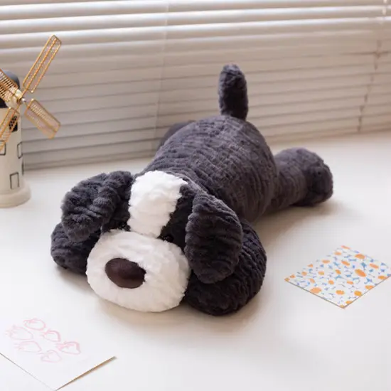 Plush Mascot Cuddly Toy Dog Dark Gray 30cm Pliušiniai žaislai