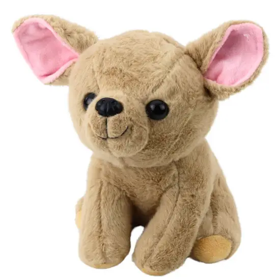 Plush Mascot Cuddly Toy Small Dog Chihuahua Beige 22cm Pliušiniai žaislai