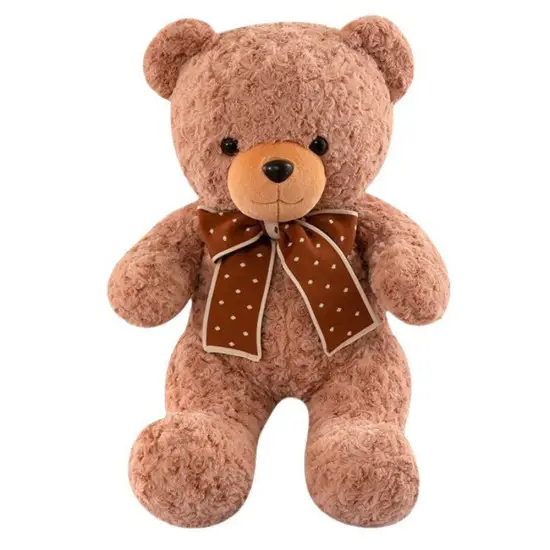 Plush Mascot Cuddly Toy Teddy Bear With Bow Polka Dots 45cm Pliušiniai žaislai