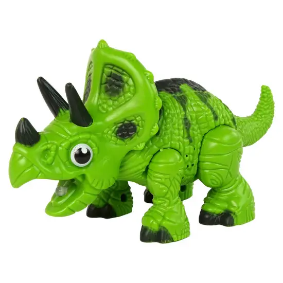 Interaktyvus Dinozauras Triceratopsas Garai Vanduo Garsas Žalia Lėlės ir žaidimų rinkiniai