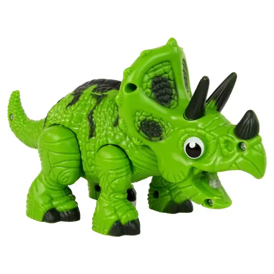Interaktyvus Dinozauras Triceratopsas Garai Vanduo Garsas Žalia Lėlės ir žaidimų rinkiniai