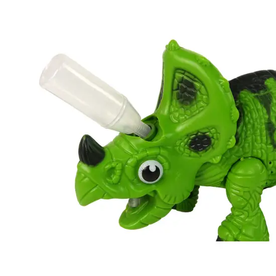 Interaktyvus Dinozauras Triceratopsas Garai Vanduo Garsas Žalia Lėlės ir žaidimų rinkiniai