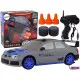 Nuotoliniu būdu valdomas sportinis automobilis R/C 1:24 pilkos spalvos keičiamais ratais